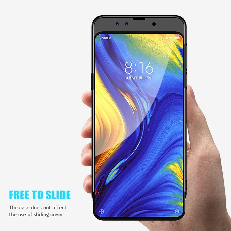 Чехол для mi x 3, чехол MOFI для Xiaomi mi x 3, задний тканевый чехол для mi x 3, мягкий ТПУ чехол с краями, полный Чехол, матовый деловой чехол 6,39''