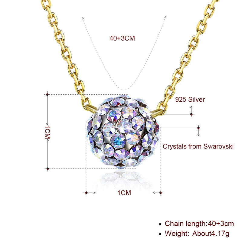 Ожерелья подвески с разноцветными шариками от Swarovski|Ожерелья| |