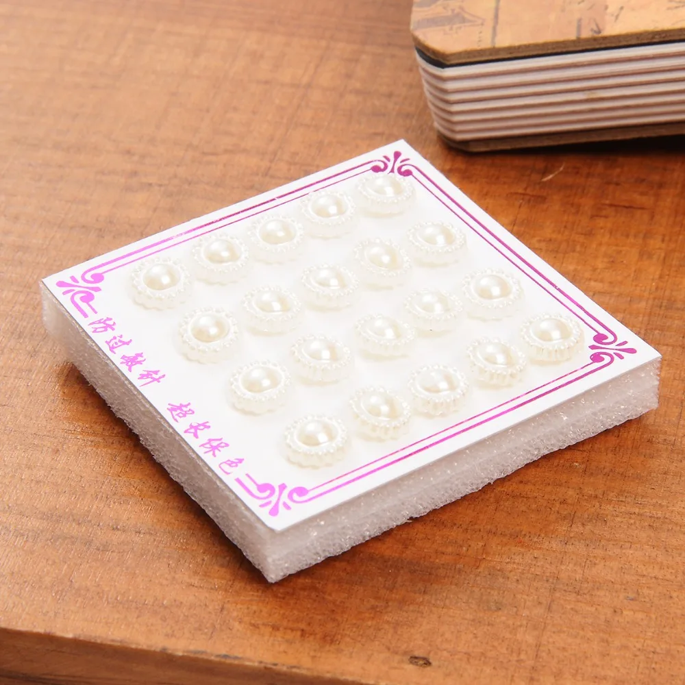 10 пар имитация жемчуга в форме цветка серьги с рисунком для женщин