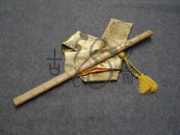 S0906 японский ниндзя бамбуковые ножны ручка прямой меч волнистый край Хамон 29