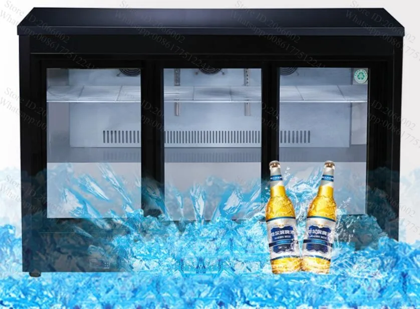 Бесплатная доставка 3 стеклянные раздвижные двери воздушное охлаждение