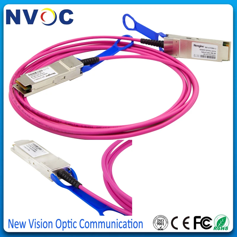 Бесплатная доставка 100G QSFP28 к многомодовый MMF OM4 1 м 2 3 5 100 Гбит/с AOC активный