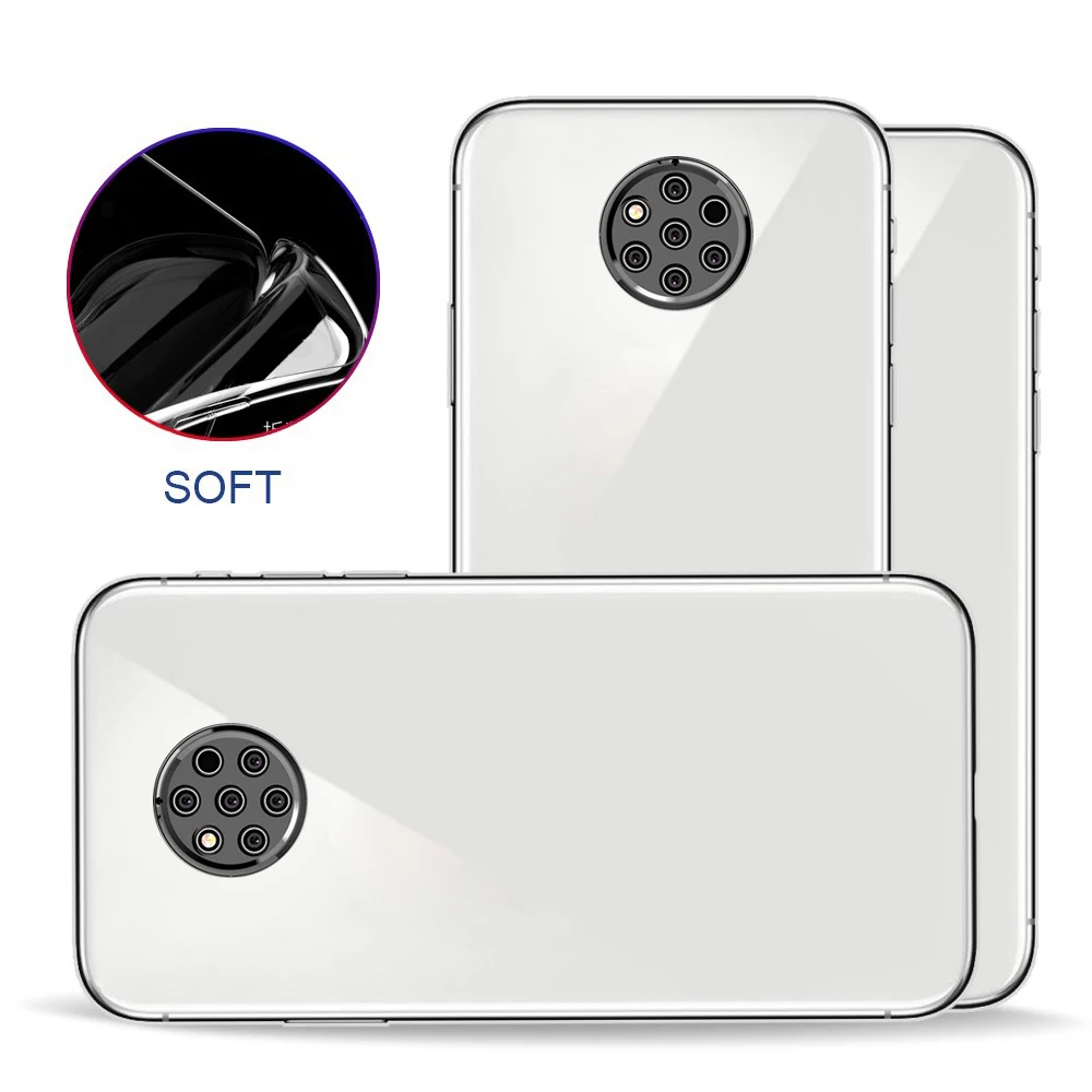 Подходит для Nokia 9 прозрачный чехол простой силиконовый и противоударный