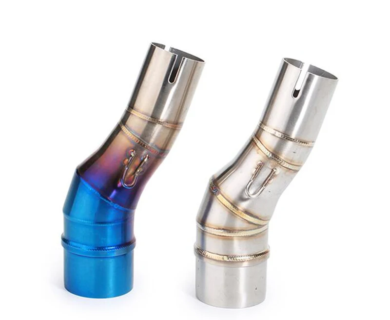 Tkosm мотоцикл Выхлопная средняя труба из нержавеющей стали глушитель звено трубы секция переходная труба для Kawasaki Ninja 350