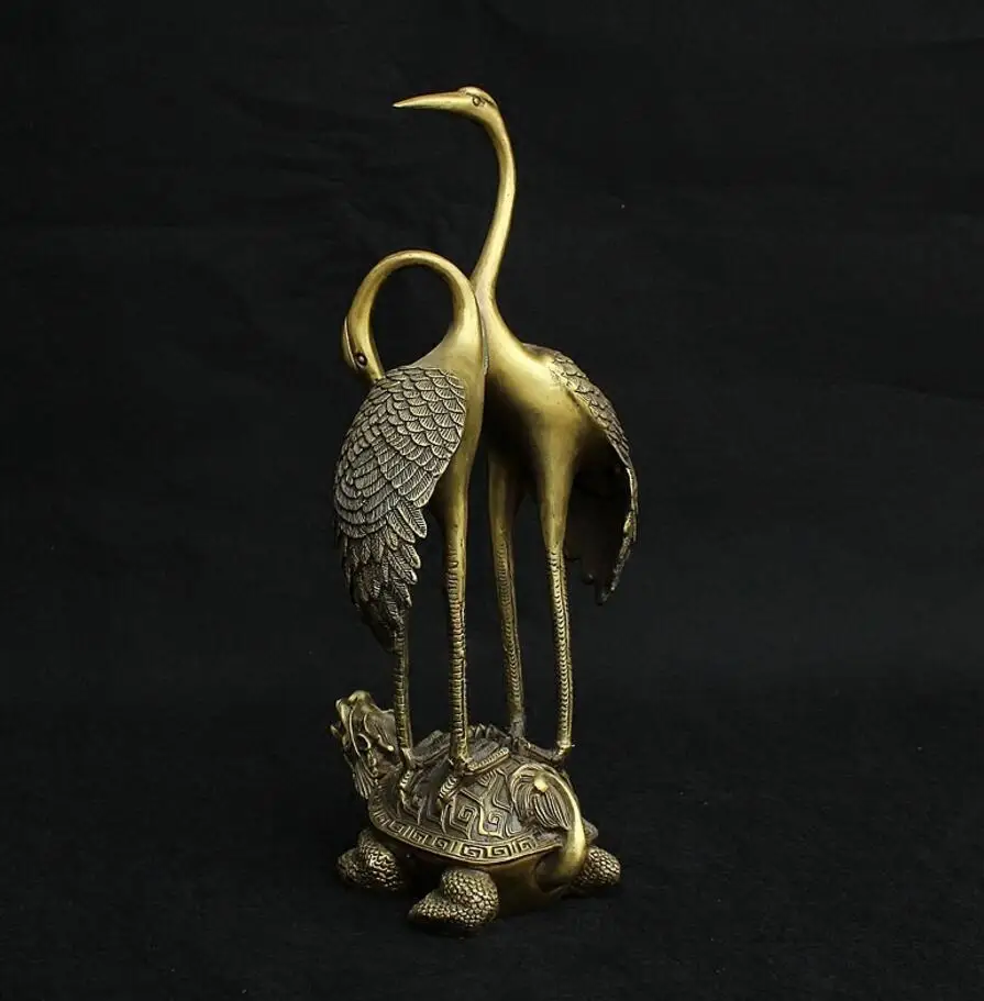 SCY 422 + Чистая медь двойной кран черепаха долголетие подарок орнаменты подарки ко