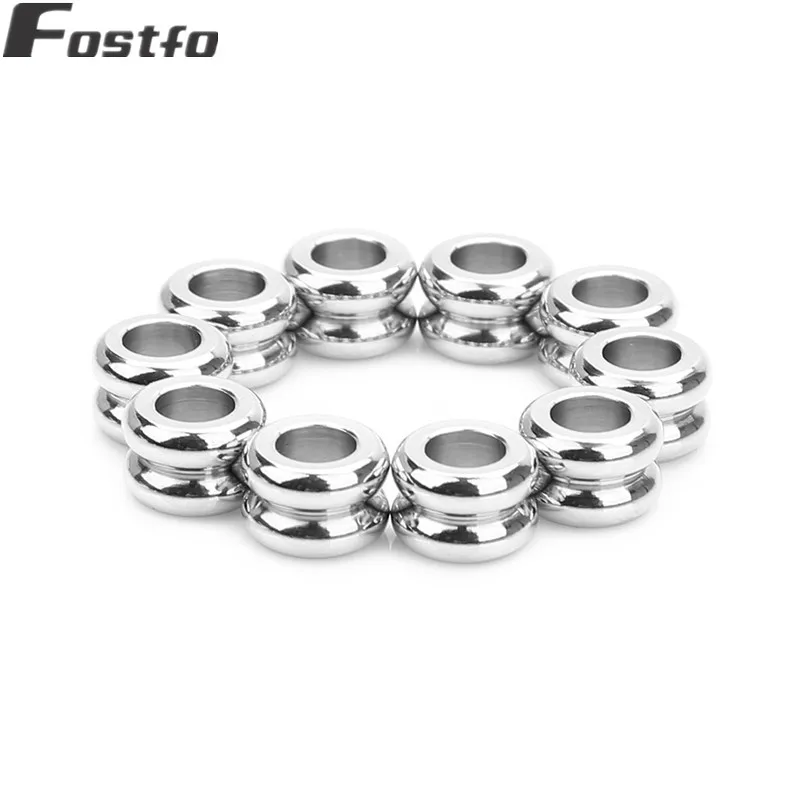 Бусины из нержавеющей стали для изготовления ювелирных изделий большие