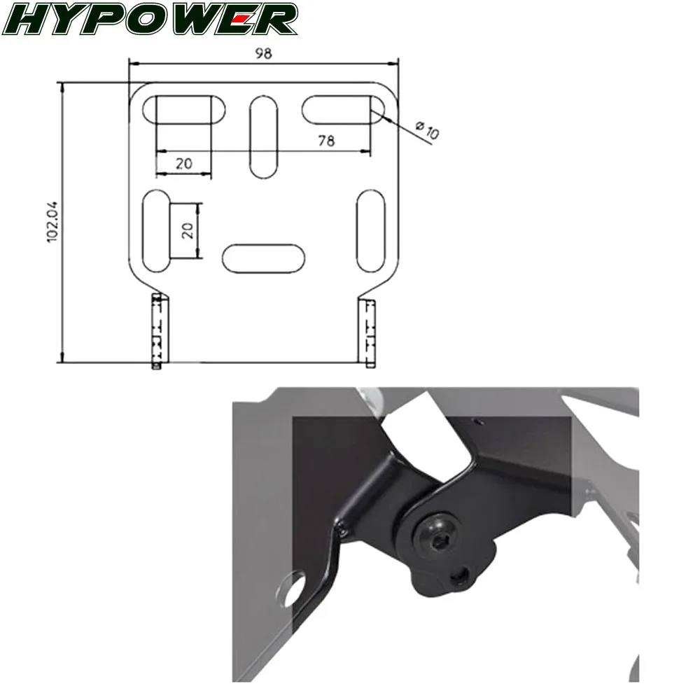 Держатсветильник номерного знака для мотоцикла Triumph Speed Triple 800 1050 TIGER XC/XCX/XR/XRX|motorcycle