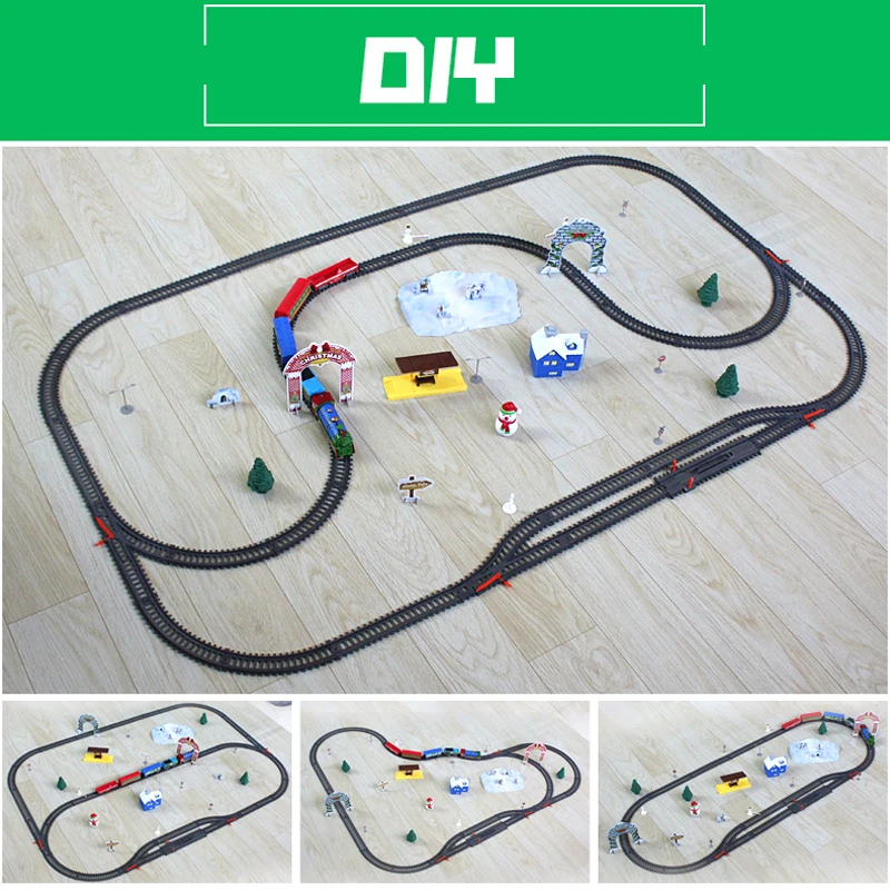 Рождественские подарки вагонов игрушка электрический дети Моделирование с
