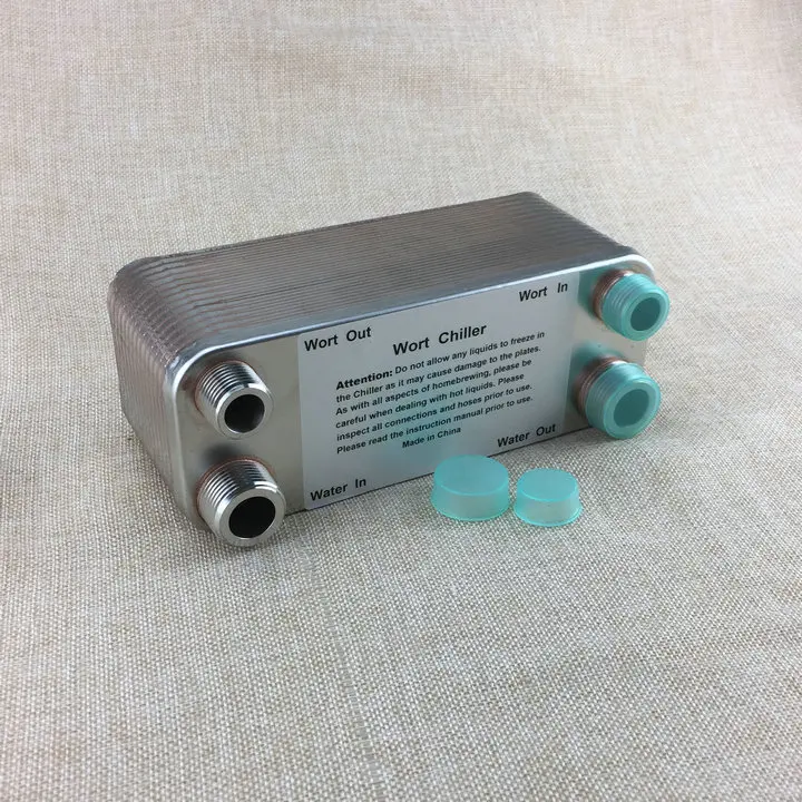 Пластинчатый теплообменник из нержавеющей пластины сусла Чиллер Новый 30 pla Homebrew