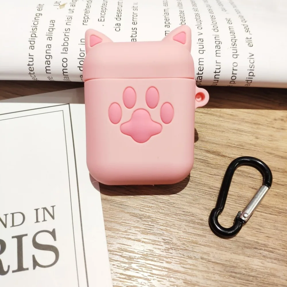 Милый чехол для наушников для AirPods чехол для Air Pods аксессуары с героями мультфильмов на айрподс Apple эир подс силиконовый чехол с кольцами для ключей ремень чехол на эйрподс чехлы на наушники airpods airpods2