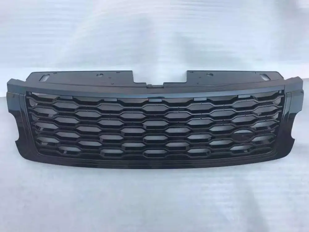 Black grille Подходит для Land Rover Range Rover Vogue автобиография передняя решетка сетка боковое отверстие боковая решетка обивка задней двери комплект молдингов - Цвет: Black grille