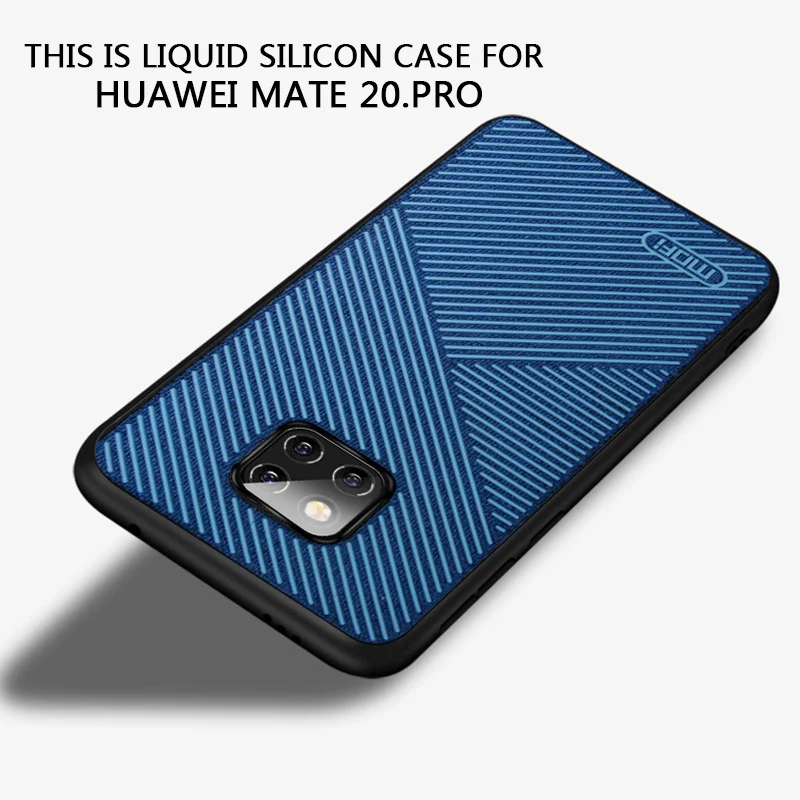 Mate 20 Pro чехол Mofi для huawei mate 20 чехол-накладка для huawei mate 20 чехол противоскользящая Нескользящая Задняя Крышка нескользящая зеленая - Цвет: Mate 20 Pro Blue