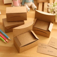 95pcs1lot boxed creative kraft paper memo pad sticker message card post sticky notes notepad word cards