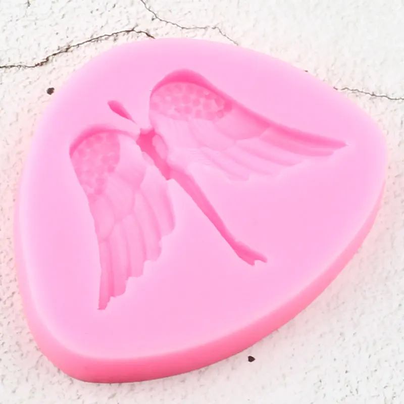 3D Angel Wings Silicone Molds DIY Baking Cupcake Topper Fondant Cake Decorating Tools Fimo Clay Candy Chocolate Gumpaste Moulds