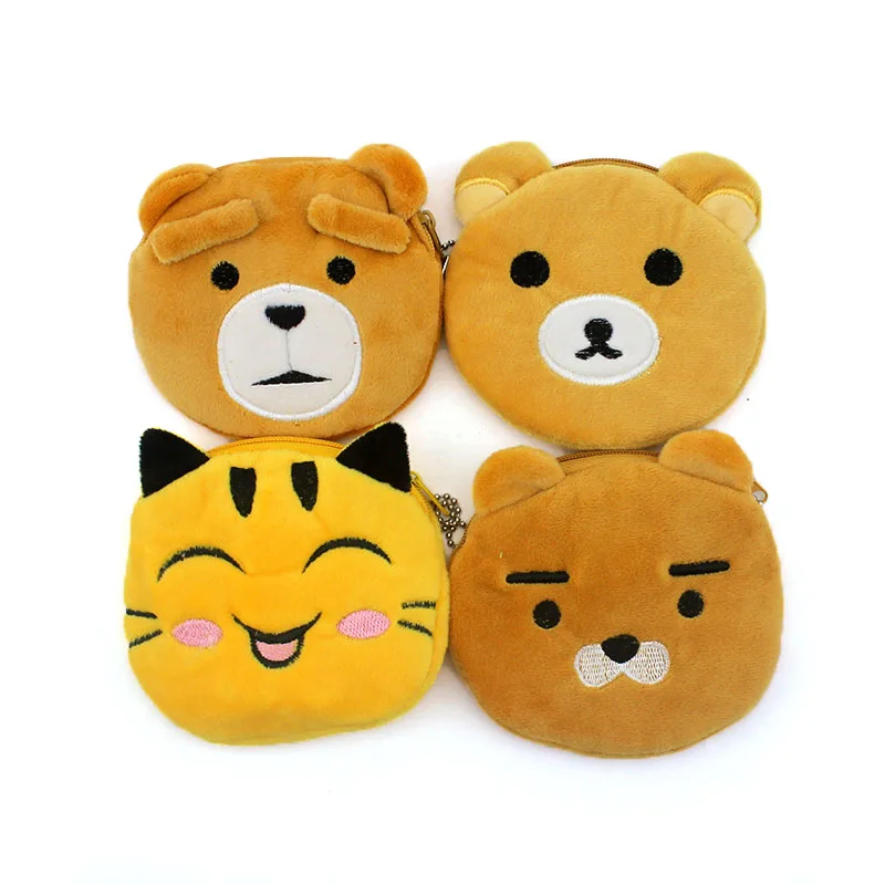 Хит продаж милые Медвежонок на молнии кошельки для монет женские с героями