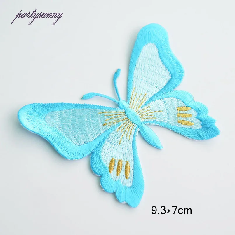 PF Бабочки Вышивка Патч Полоса Многоцветная Одежда Аппликация Аксессуары Платье