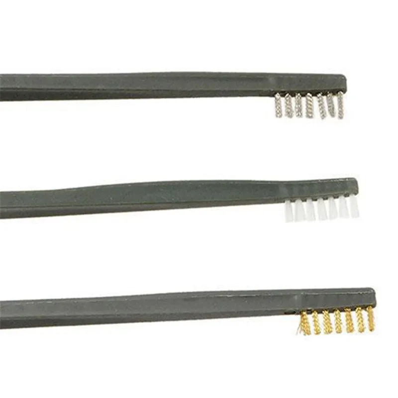 Новая мини-проволочная кисть набор стальная латунь нейлон Чистящая полировка