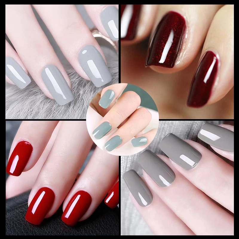 MSHING99 ногтей гель для Белый Черный Color37 42 6 шт./лот Гибридный лаков маникюра uv и