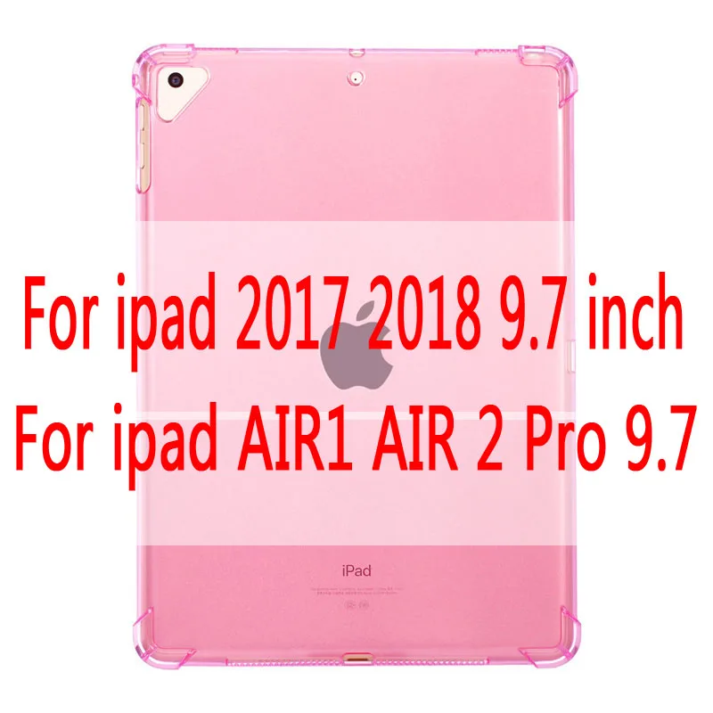 For ipad 9.7 inch Чехол для нового iPad 9,7 ''прозрачный силиконовый чехол с подушкой безопасности для iPad Air 1 2 Mini 5 4 3 2 чехол для iPad 10,5'' - Цвет: For ipad 9.7 inch