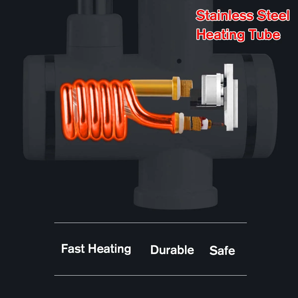 Электрический смеситель с проточным нагревателем 220 В 3000 Вт|Электрические