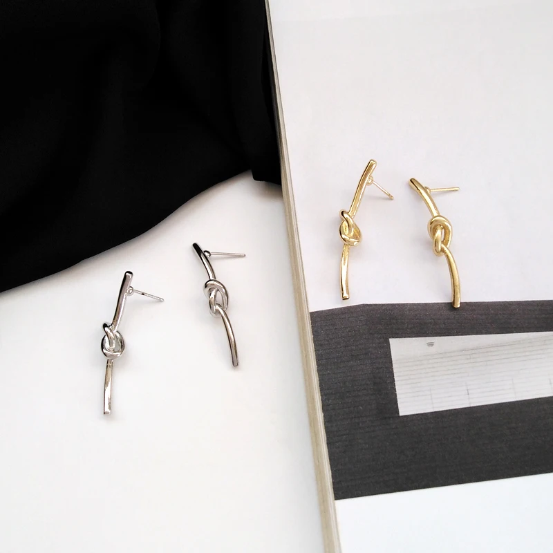 Европейские и американские модные простые креативные серьги-гвозди с