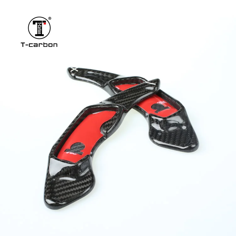 Carbon Fiber Black Автомобильный Стайлинг, настоящее углеродное волокно, рулевое колесо, весла переключения передач, расширение для Subaru GT86 XV BRZ Forester Legacy Outback WRX - Название цвета: Carbon Fiber Black