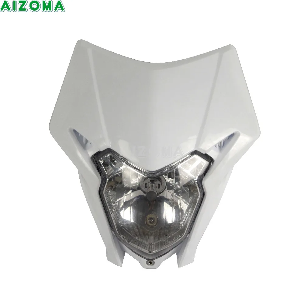MX эндуро белый головной светильник 12 В/35 Вт для Honda CRF150L CRF230 CRF250 CRF450 F CRF 125 250 450 R/S/M/L