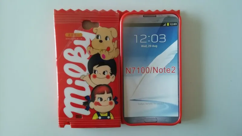 Новый стильный модный Мягкий ТПУ чехол накладка на заднюю панель для Samsung Galaxy Note 2