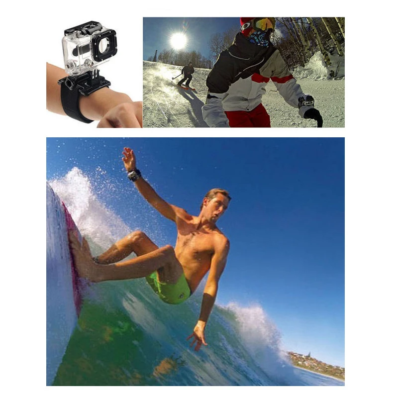 Водонепроницаемый защитный чехол для Gopro регулируемый нагрудный ремень набор
