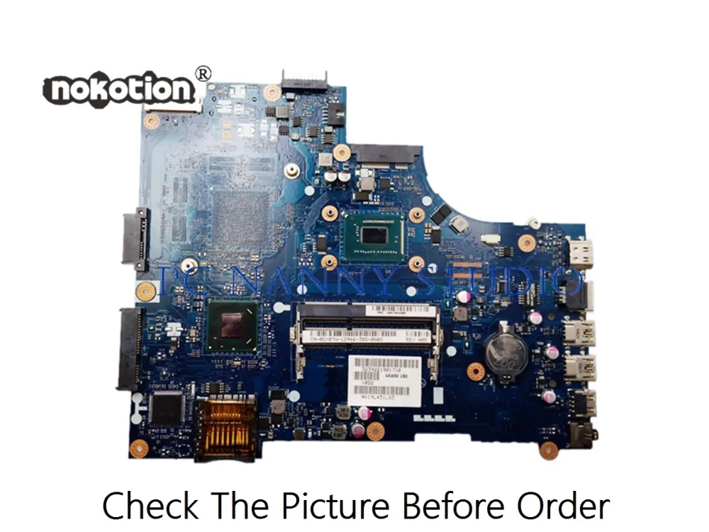 

Материнская плата PCNANNY GY07W 0GY07W LA-9104P для ноутбука Dell Inspiron 15 3521 1017U DDR3 Протестирована