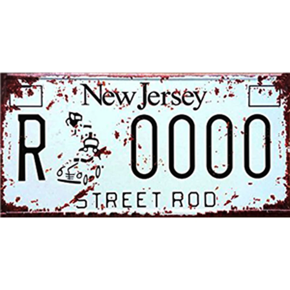 Автомобильный постер с металлическими цифрами таблички для мотоциклов