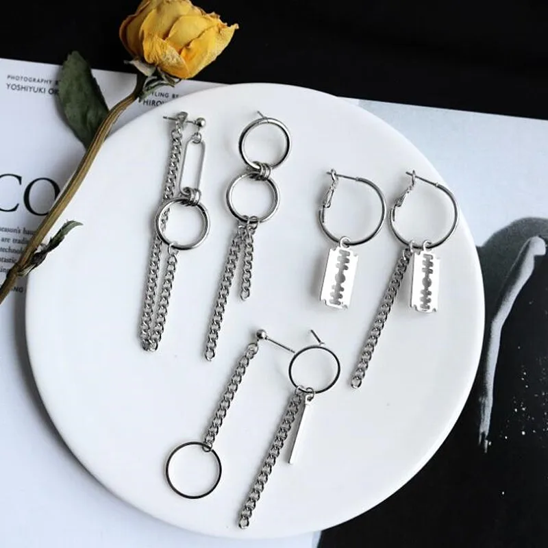 Серьги подвески с кисточками Timlee E178 асимметричные серьги из сплава