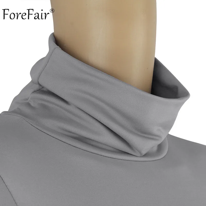 ForeFair водолазка футболка с длинным рукавом синий серый черный белый осень зима сексуальный облегающий укороченный Топ корейский Ulzzang женская рубашка
