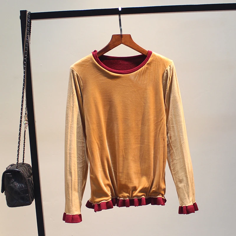 Плюс бархат утолщение пуловер свитер 2017 новые модели женщин культивируя