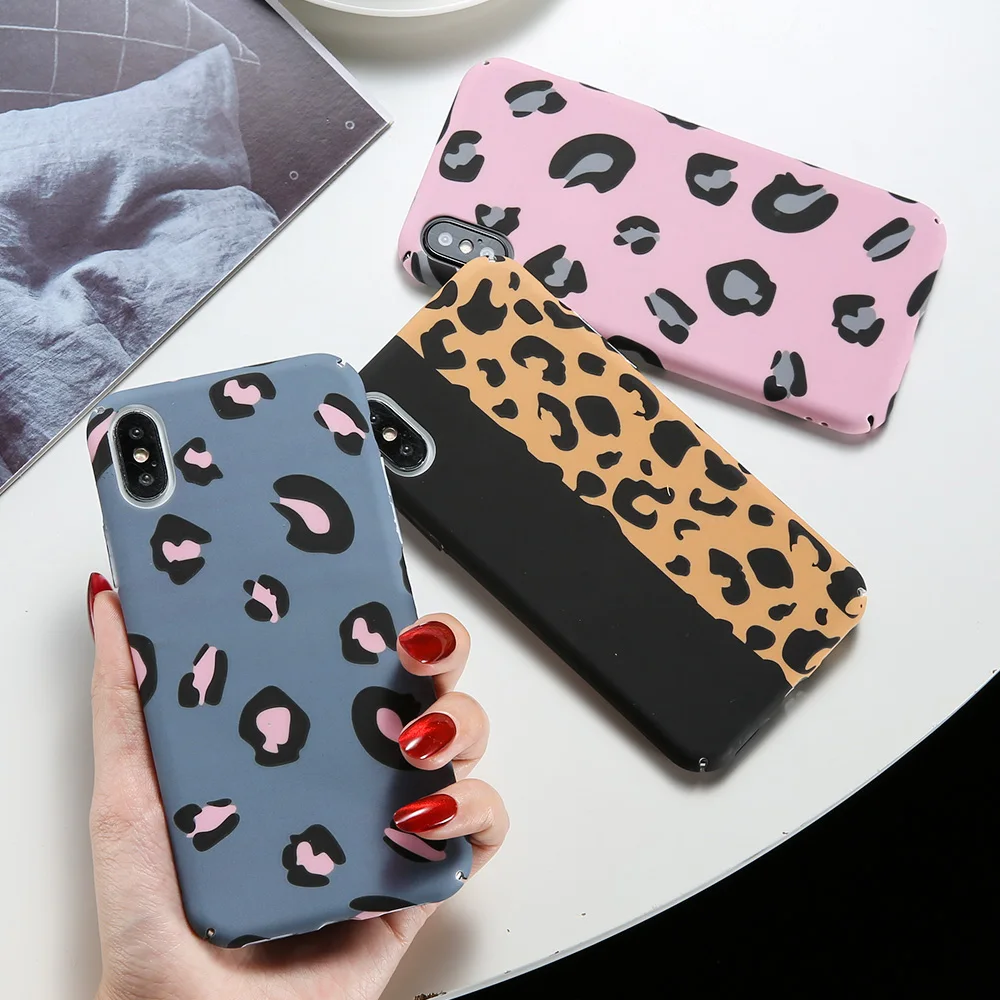 KISSCASE Coque Case For iPhone XR X XSMax XS Funda Luxury Leopard Printing 7 8 Plus 5S 5 Se 6S Capinhas |