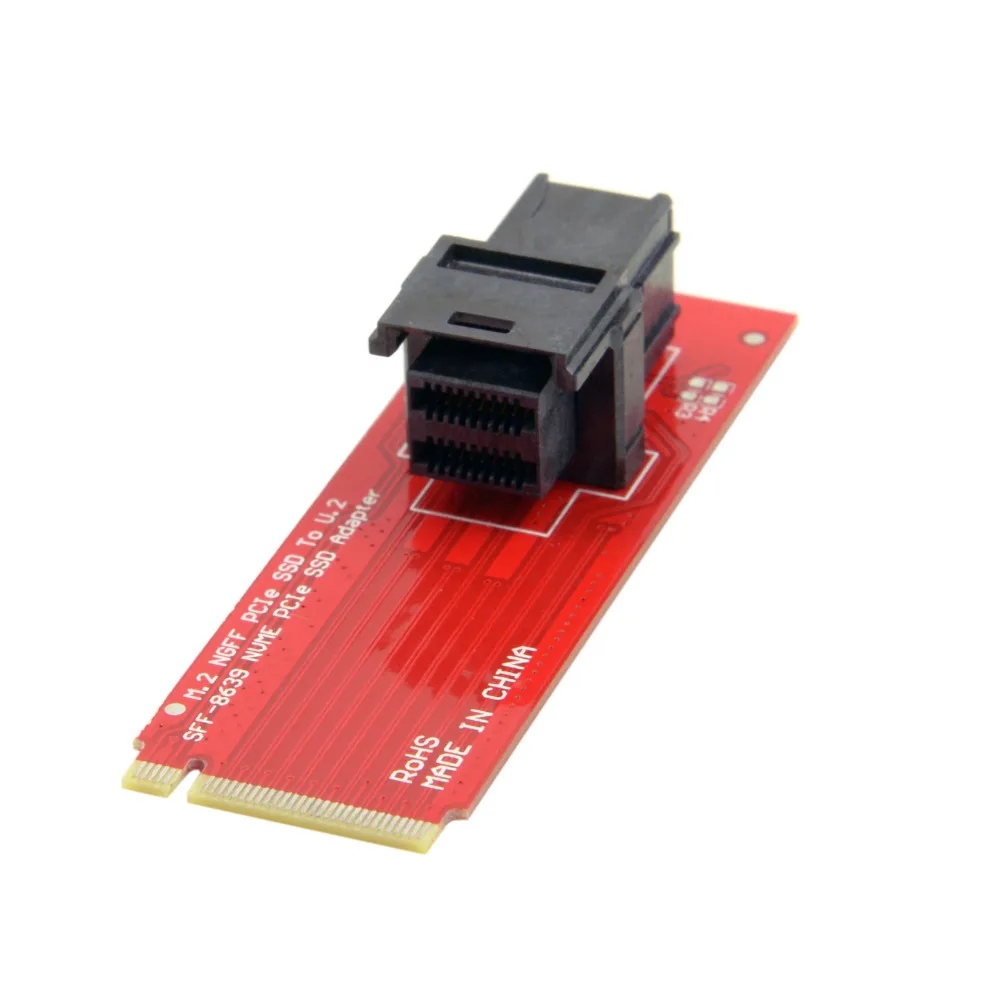 

Jimier Cablecc U.2 U2 Kit SFF-8639 NVME PCIe SSD Adapter for Mainboard Intel SSD 750 p3600 p3700 M.2 SFF-8643 Mini SAS HD