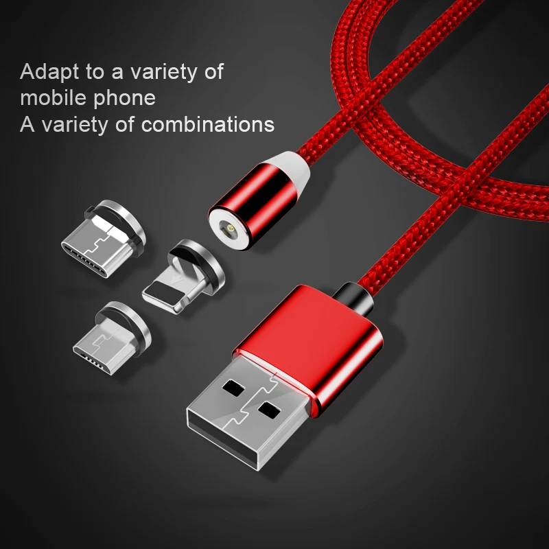 ! Магнитный кабель ACCEZZ Micro USB Type C шнур зарядного устройства для iPhone 12 11 Pro XS MAX XR 8 Huawei