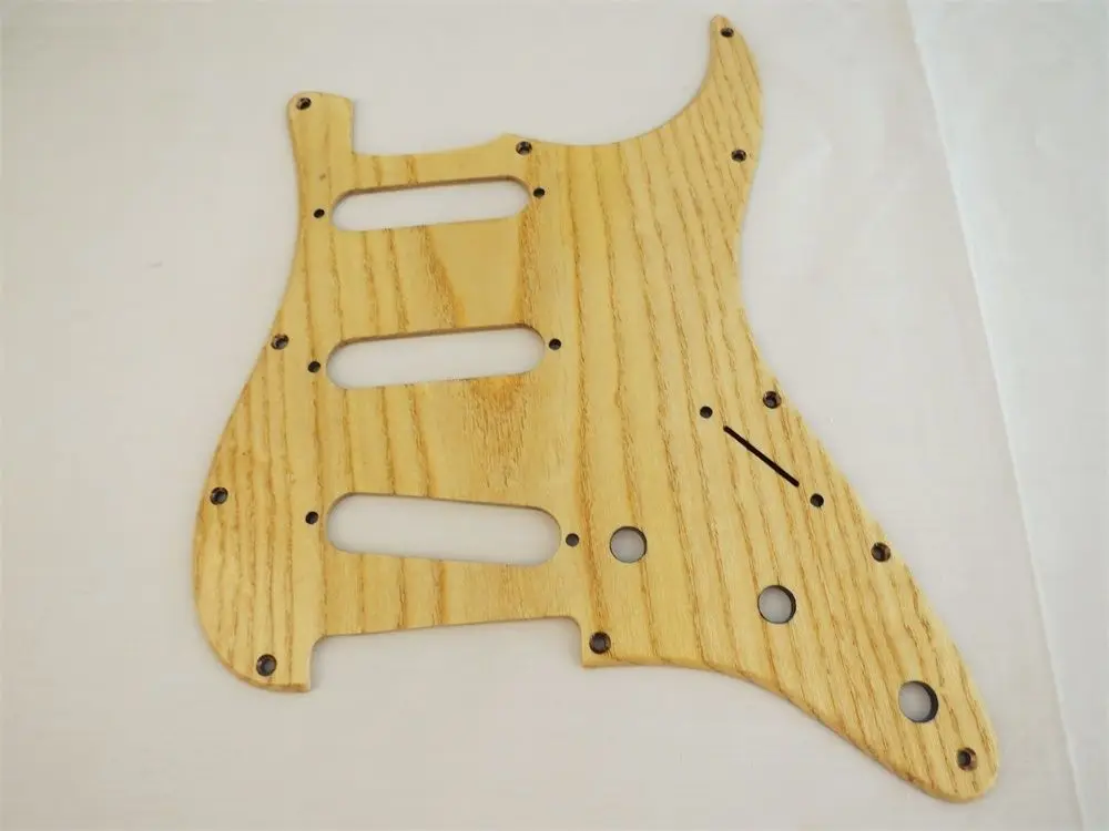 

10 шт. твердая древесина ручной работы Ailanthus древесная гитара SSS Pickguard