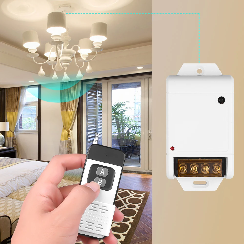 Универсальный беспроводной Радиочастотный выключатель дистанционного