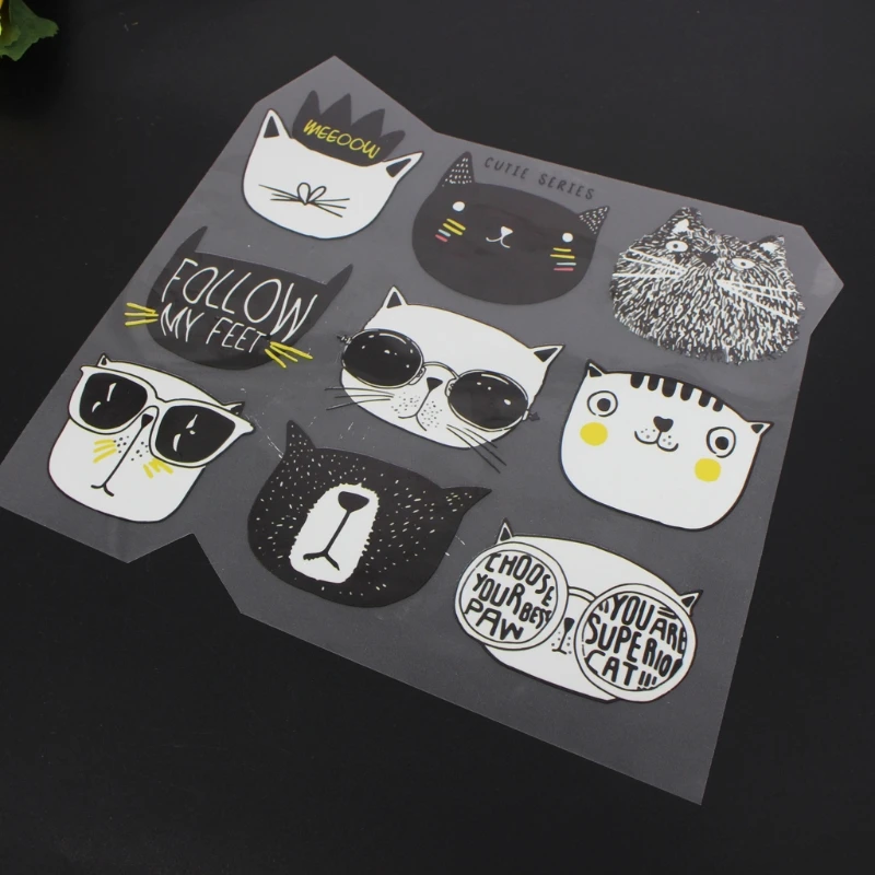 Пластыри для детской одежды милые животные патч передачи тепла железные