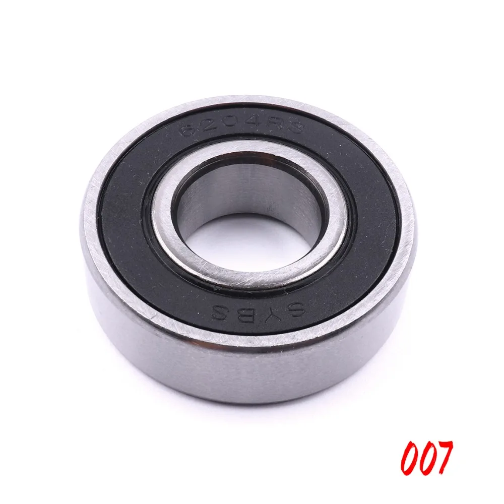 10 шт./лот высококачественные подшипники из стали 6204-2RS набор подшипников размером