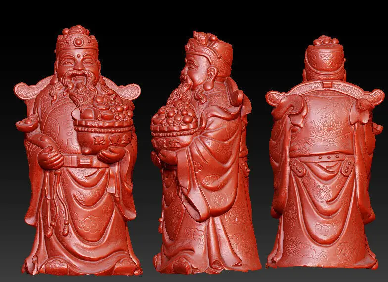 3D модель для ЧПУ резная фигурка скульптурная машина в формате STL китайская