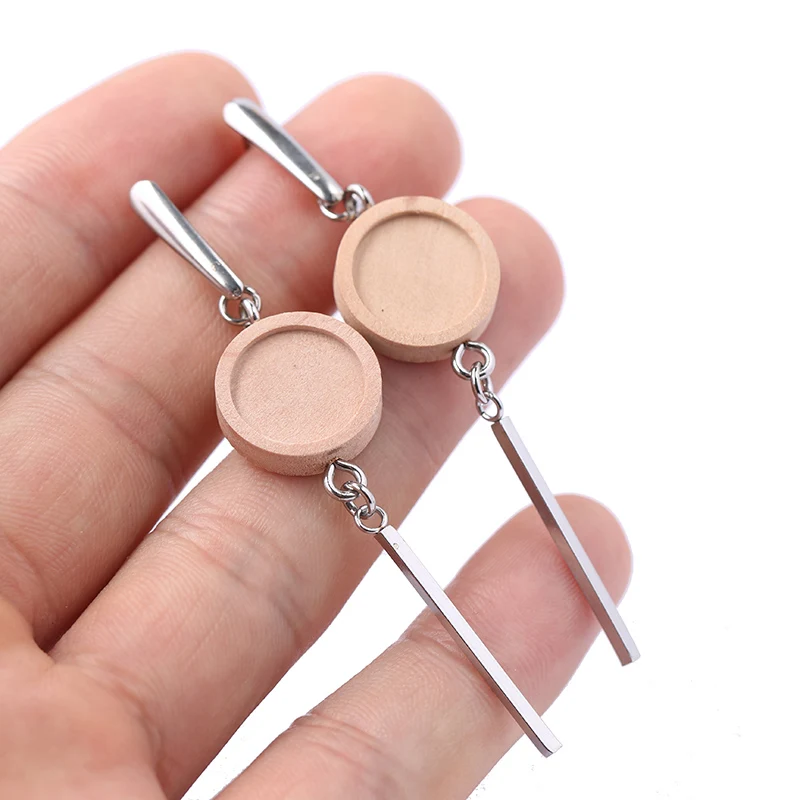 Женские серьги Кабошон из нержавеющей стали 5 пар|Ювелирная фурнитура и