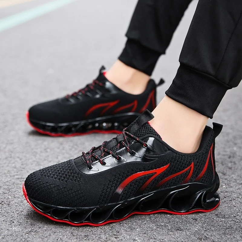 Мужская обувь сетчатые кроссовки без шнуровки сезон лето Повседневная легкая из