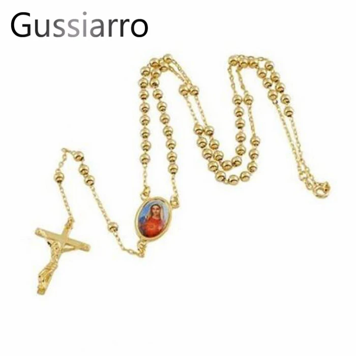 Gussiarro 2019 счастливые желтые золотые четки Молитвенные Четки благословенные Мэри