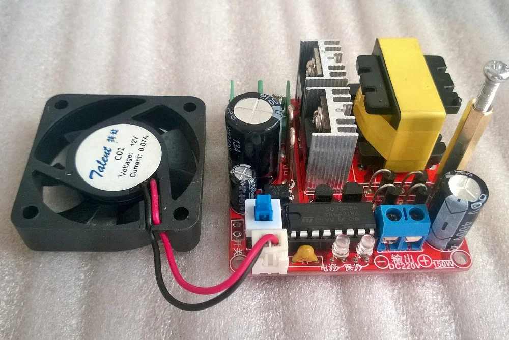 Новый 150 Вт инвертор DC-DC повышающий преобразователь Батарея 12 В StepUp до 220 Мощность