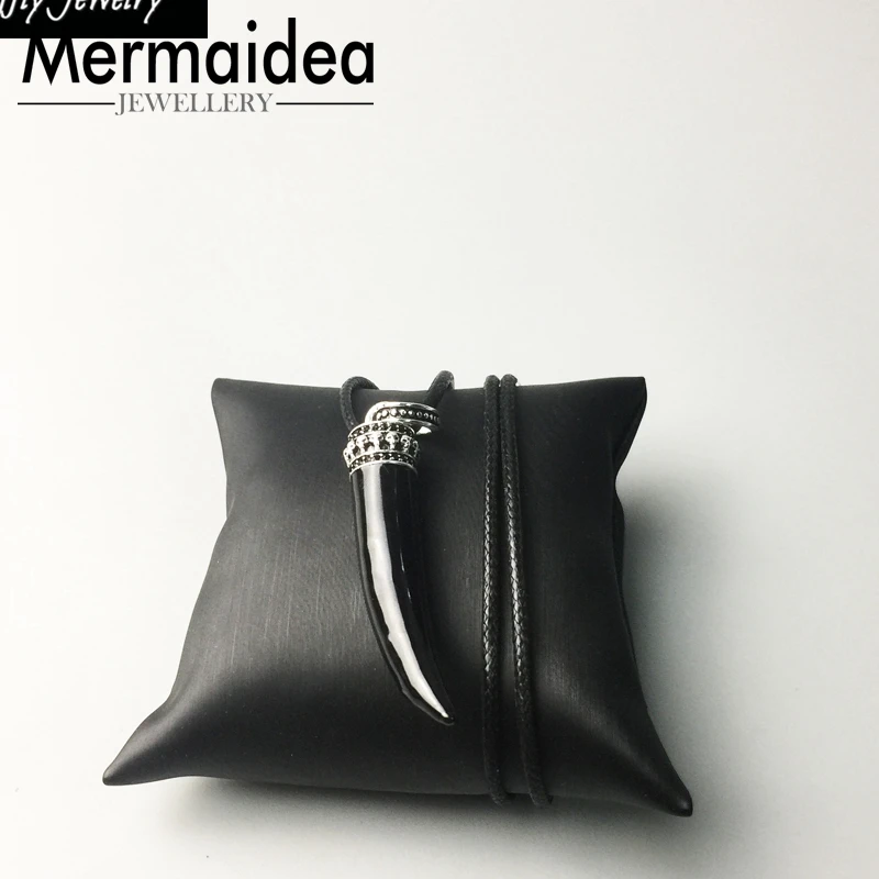 Кожаные ожерелья с тигром и зубами Вечерние стильные модные ювелирные изделия