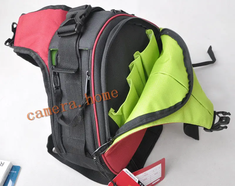 Портативная красная поясная сумка для камеры чехол Canon EOS Nikon Sony Olympus Pentax jvc |