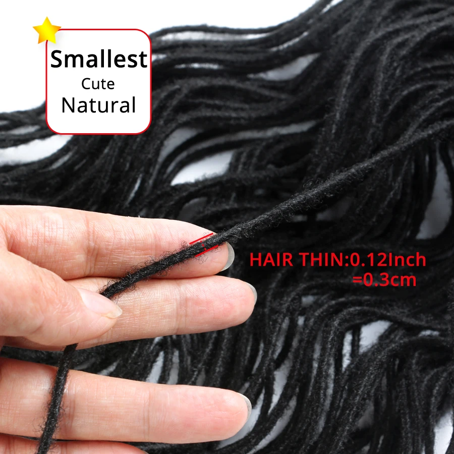 Alileader вязания вязаный крючком косы мини замки искусственный Locs наращивание волос