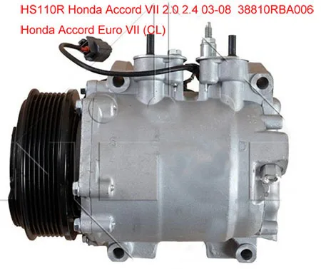 38800RAAA01 38810RBA006 Компрессор переменного тока для Honda Accord автомобиля с кузовом